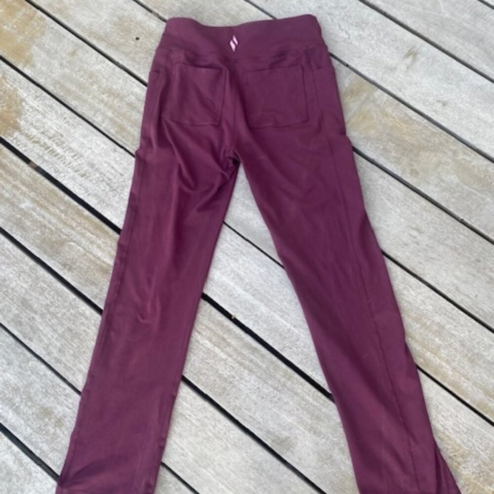 Women's Sketcher's Medium Wine Colored GO WALK Joy Pant with Pockets - Like New! - Picture 4 of 5